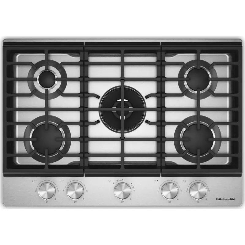 Premium Gas-On-Metal Cooktop Featuring Integrated Wok Grate & Cookshield™ Finish 1