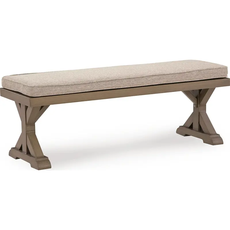 Revare Beach-Themed Outdoor Bench – Padded Seat With Uv-Protected Fabric 1