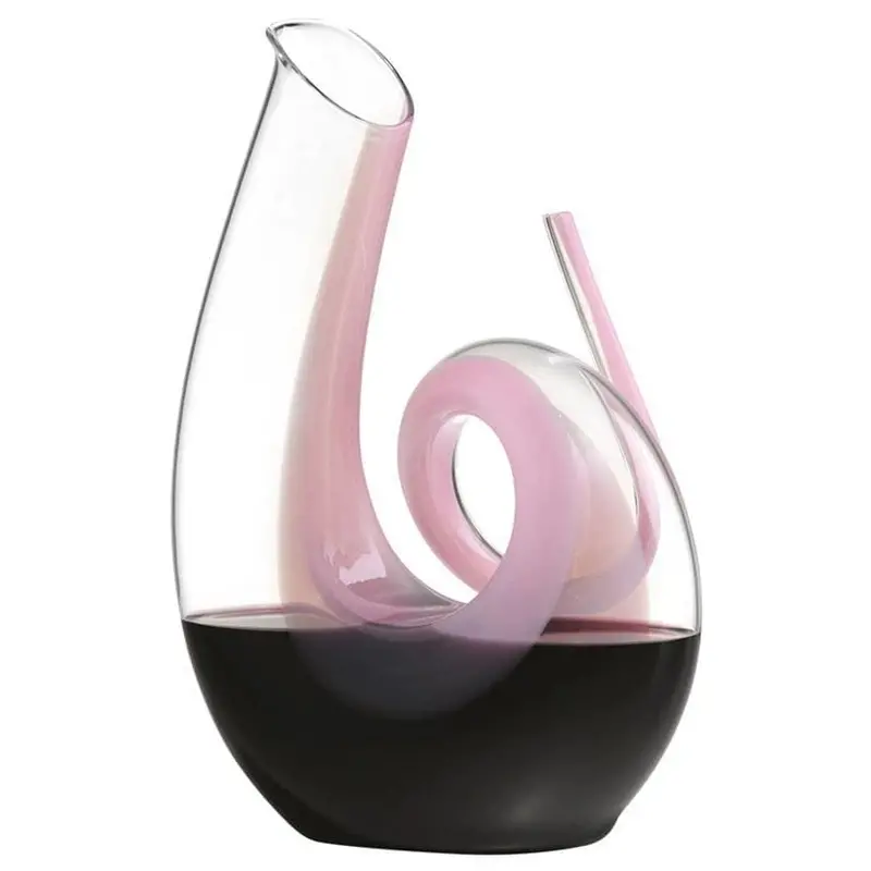 Riedel Curly Pink Decanter 1