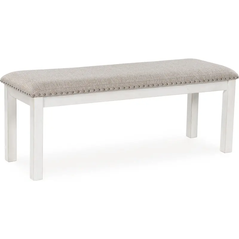 Robbinsdale Padded Dining Bench With Solid Wood Frame 1