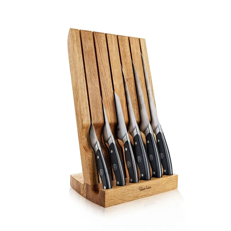 Robert Welch Angle Oak Knife Block – Professional Design 1