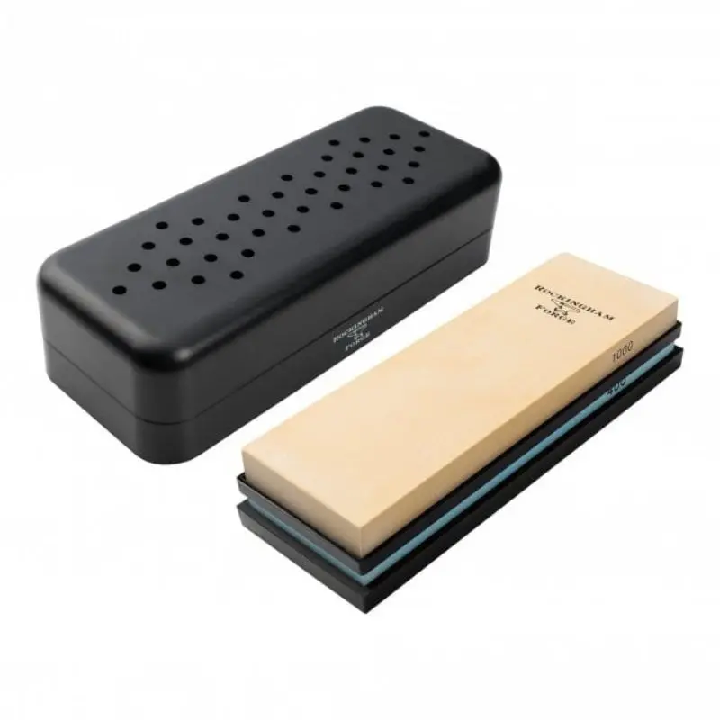 Rockingham Forge Dual-Grit Ceramic Whetstone Set With Protective Case (Coarse & Medium) 1