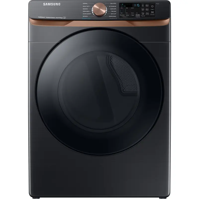 Samsung Front-Load Electric Dryer – Black, Smart Features (Dve50Bg8300Vac) 1