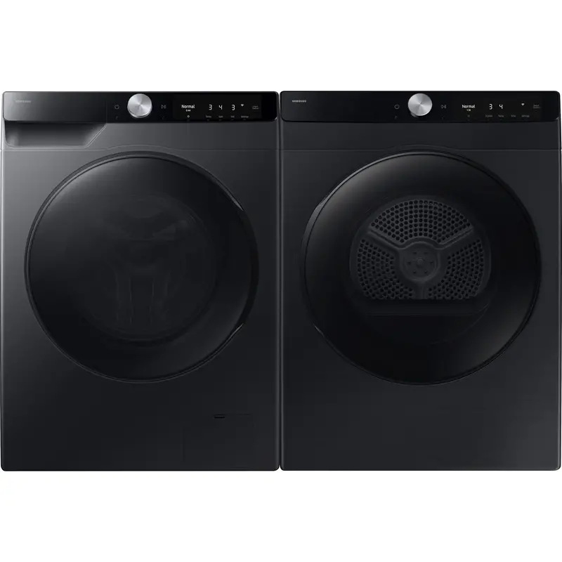Samsung Front-Load Washer & Dryer Pair – Black (Ww25Fg6B34Bbac / Dv25Fg60Bvbbac) 1