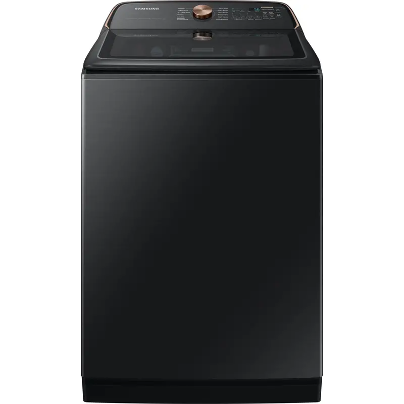 Samsung Wa54Cg7550Ava4 Black Stainless Top-Load Washer 1