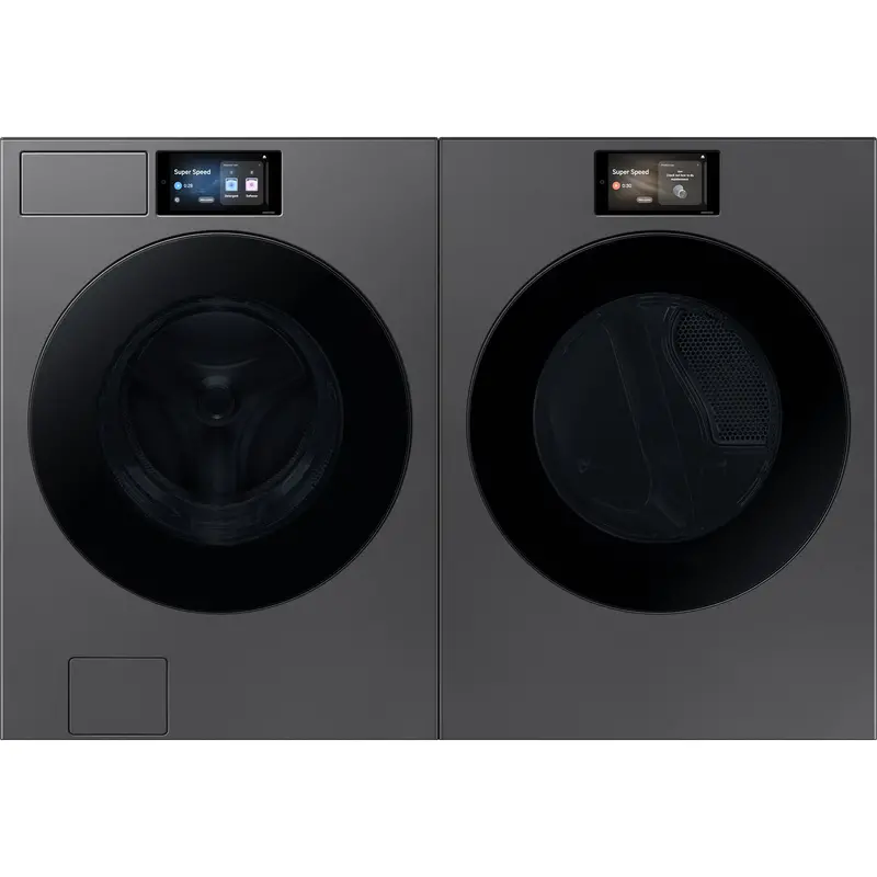Samsung Wf90F53Adsa5-Dv90F53Aesac Front-Load Washer & Dryer Set – Dark Steel 1