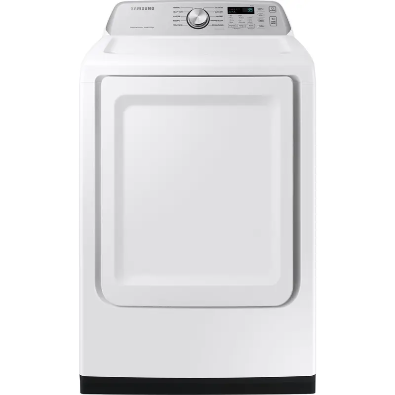 Samsung White Electric Dryer – 4.7 Cu. Ft. Capacity With Steam Function (Dve47Cg3500Wac) 1