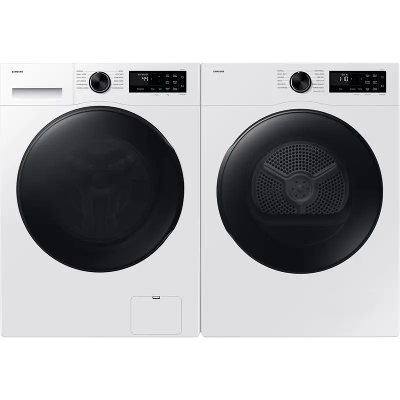 Samsung White Front-Load Washer And Dryer Pair (Ww25Fg5B34Beac & Dv25Fg50B0Beac) 1