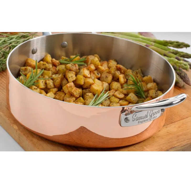 Samuel Groves 26Cm Copper Sauté Pan 2