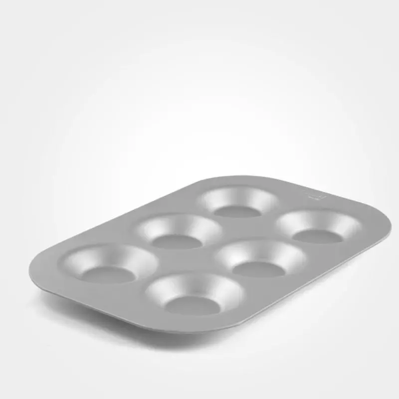 Samuel Groves Mermaid Silver Anodised 6-Hole Bun Tin 1