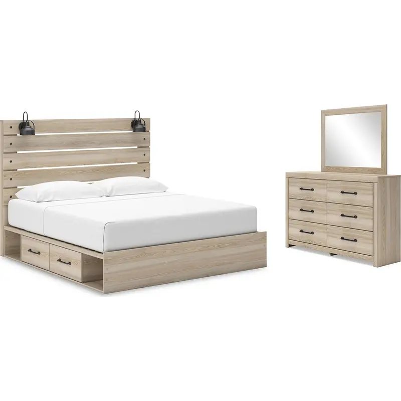 Senbry Exclusive King Storage Bedroom Collection – Built-In Drawers & Charging Ports 1