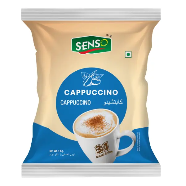 Senso Cappuccino-Style Coffee Premix – Versatile Hot & Cold Beverage Mix, 1Kg 1