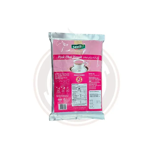 Senso Pink Karak Chai Premix – Sweetened Rose-Infused Chai, 1Kg 1