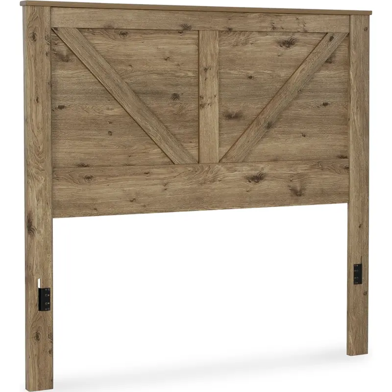 Shurlee Queen Panel Headboard – Crossbuck-Style Upholstered Bed Frame 1