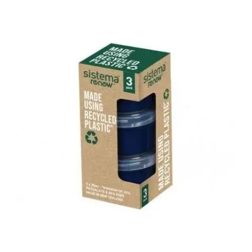 Sistema Renew Mini Dressing Bottle – 35 Ml Leak-Proof Bottles (3-Pack) 1