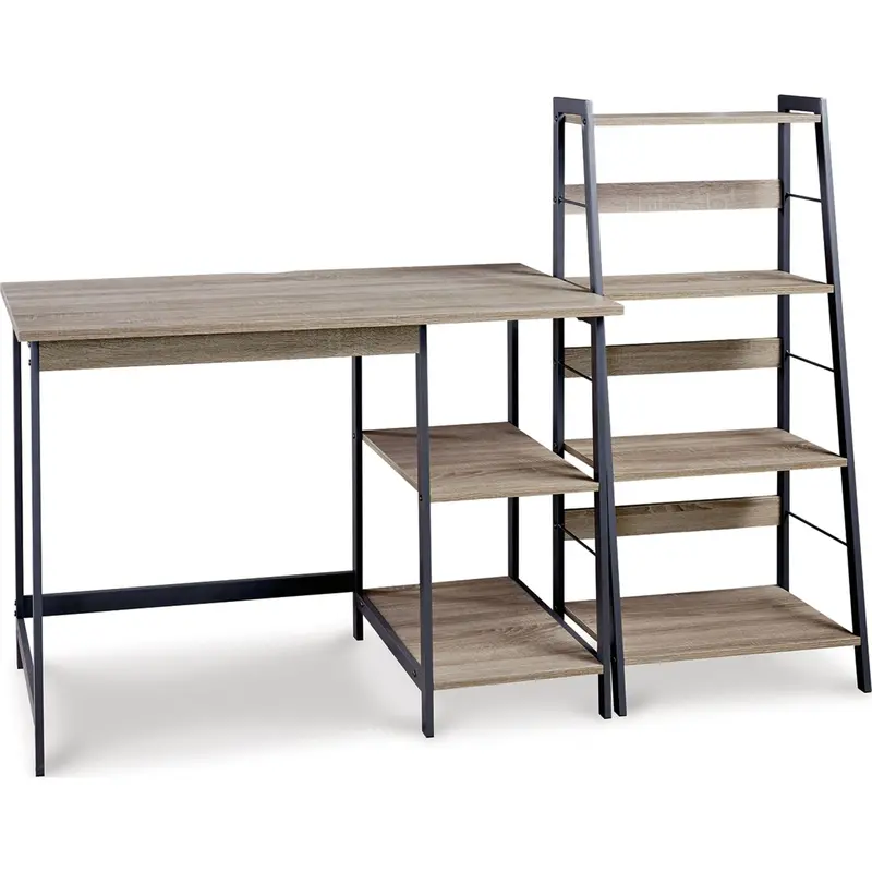 Soho Minimalist Desk With Floating Shelf – Engineered Wood, Compact Workspace Solution 1