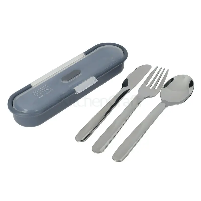 Stainless Steel Cutlery Set With Protective Carry Case – Kitchencraft Built 1