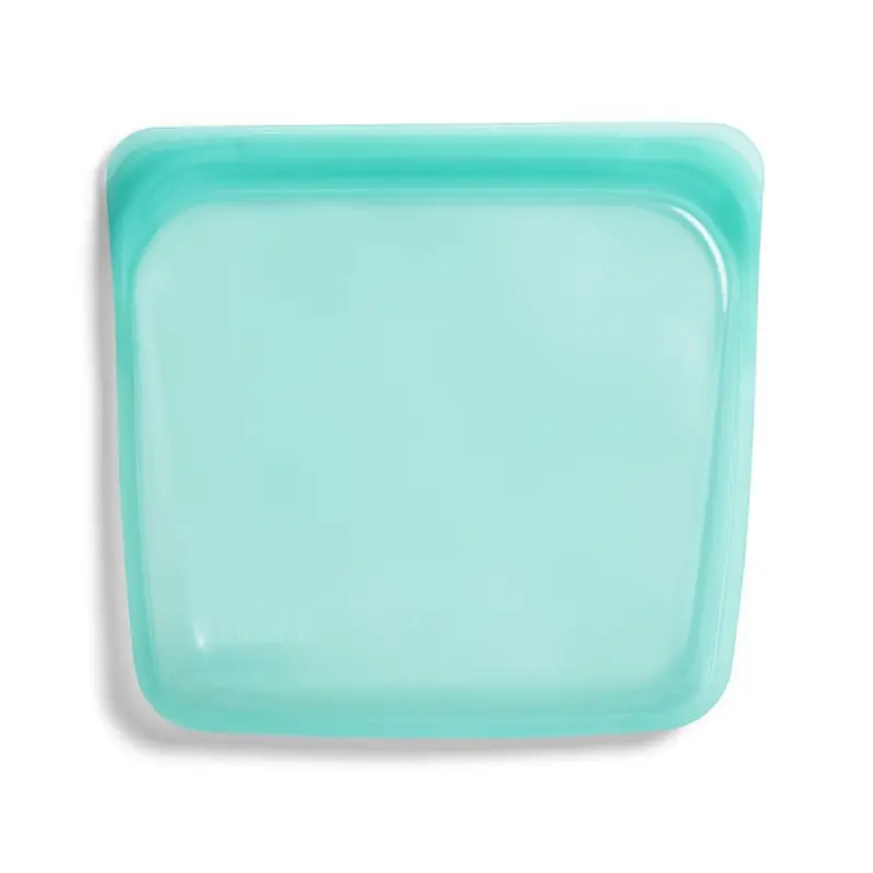 Stasher Medium Reusable Silicone Sandwich Bag – Aqua 1
