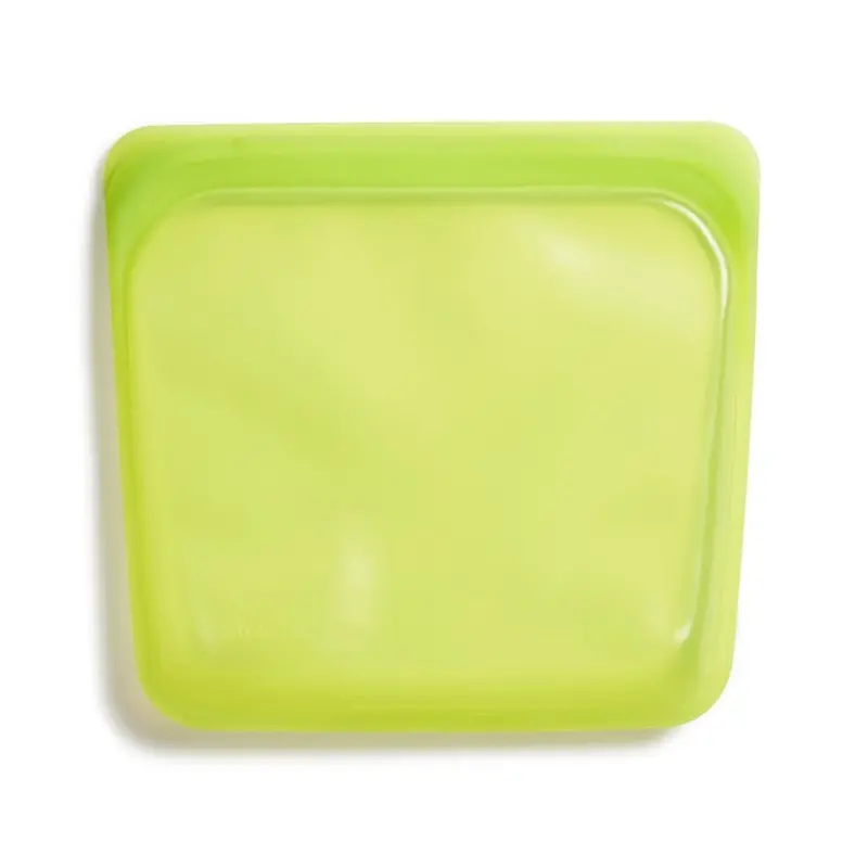 Stasher Medium Reusable Silicone Sandwich Bag – Lime 1
