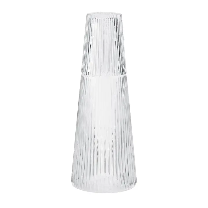 Stelton Pilastro Glass Carafe With Integrated Mini Decanter – 1 L Capacity + 200 Ml Pouring Glass 1