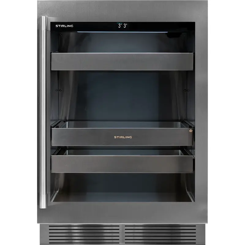 Stirling S4-100Ss 24-Inch Single-Zone Stainless Steel Beverage Cooler 1