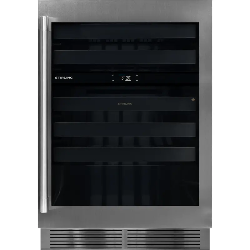 Stirling S4-D200Ss Marathon Series 24-Inch Dual-Zone Stainless Steel Wine Cooler 1