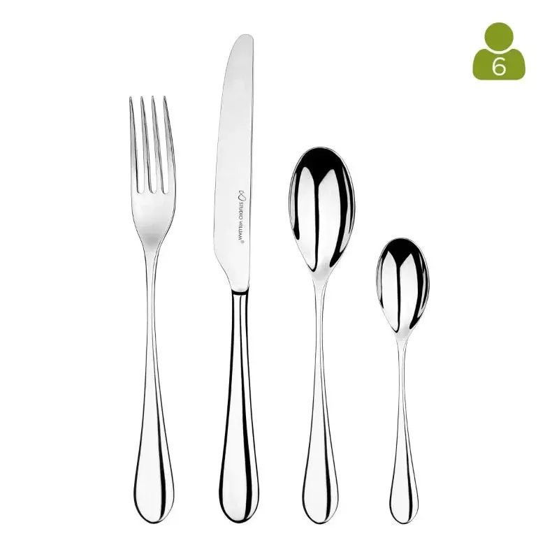 Studio William Mulberry Mirror 24-Piece Cutlery Set 1