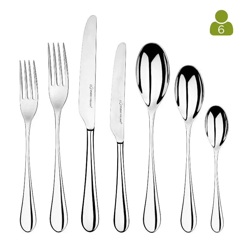 Studio William Mulberry Mirror 42-Piece Cutlery Set 1