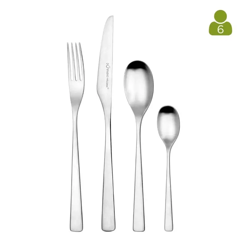 Studio William Tilia Satin 24-Piece Cutlery Set 1