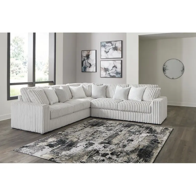 Stupendous 3-Piece Curved Sectional Sofa For Contemporary Living Rooms 2
