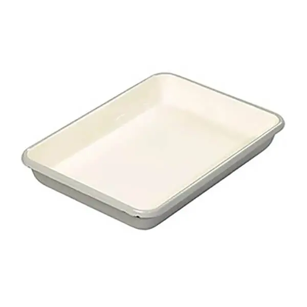 Tala Enamelled Mini Roasting Dish – Grey & Ivory 1