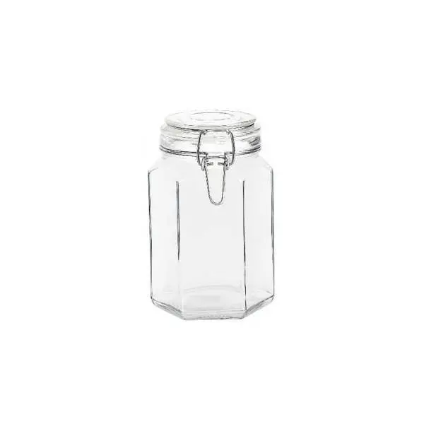 Tala Large Hexagonal Glass Storage Jar – 1.1L 1