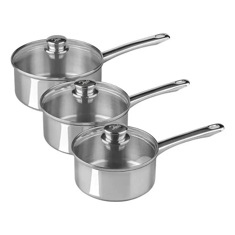 Tala Performance Classic Stainless Steel Saucepan Set – 16 Cm, 18 Cm, 20 Cm 1
