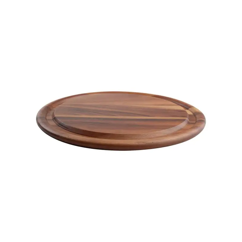 T&G Tuscany Acacia Wood Round Serving Board – Designed For Dome Presentation 1