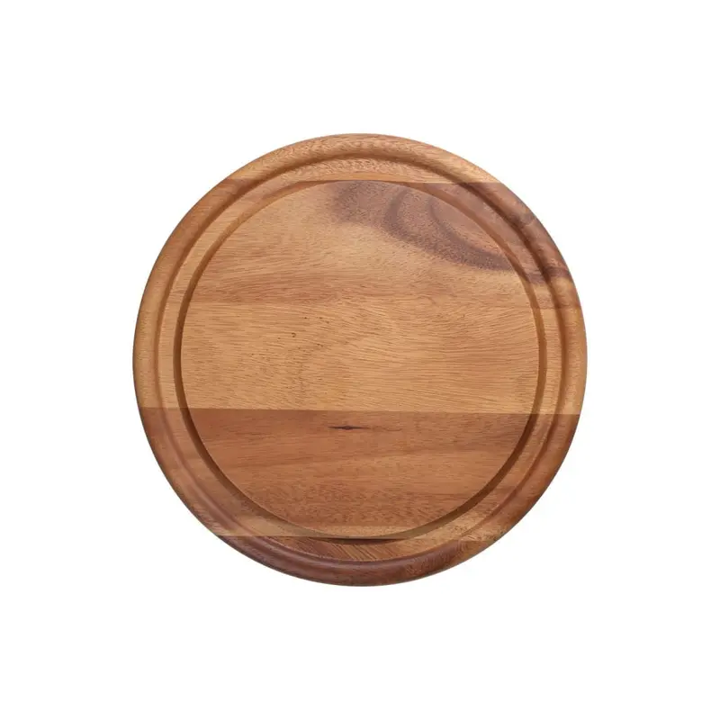 T&G Tuscany Acacia Wood Round Serving Board – Designed For Dome Presentation 2