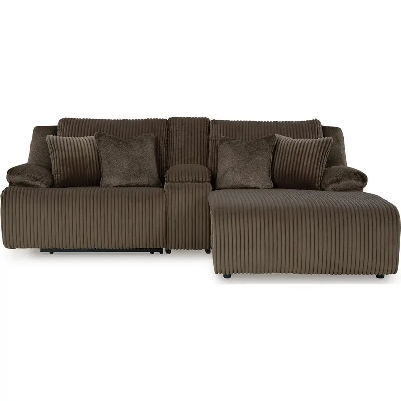 Top Tier 3-Piece Modular Reclining Sectional Featuring Chaise Lounge 1