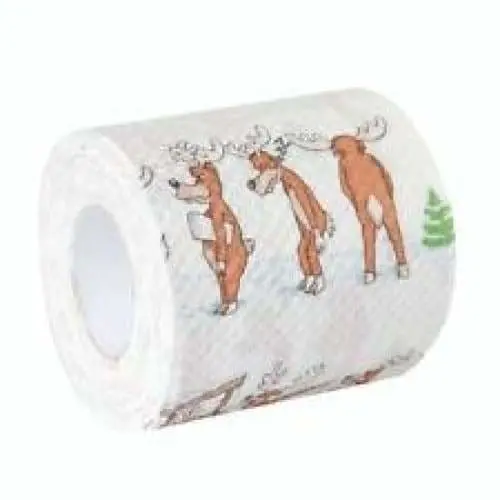 Topi Novelty Toilet Paper – "Hurry Up!" Illustrated Design Roll 1