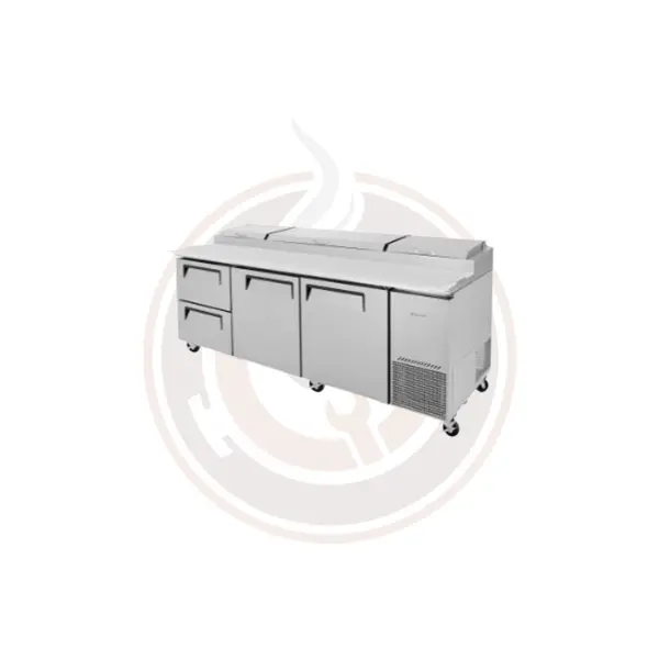 Tpr-93Sd-D2-N 93-Inch Pizza Prep Table With Dual Pan Configuration 2