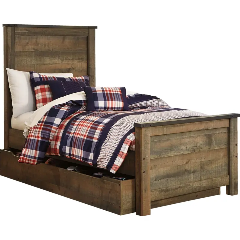 Trinell 8-Piece Bedroom Suite – Bed, Dresser, Mirror, Nightstands, Chest 2