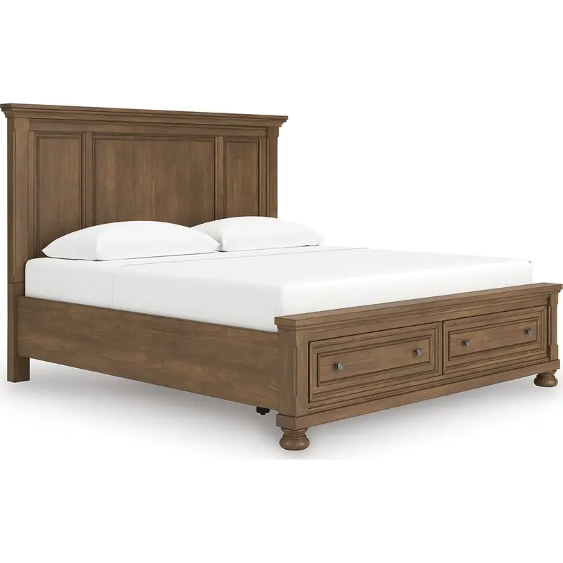 Vandenmore King-Size Storage Bed – Upholstered Platform Bed With Drawers 1