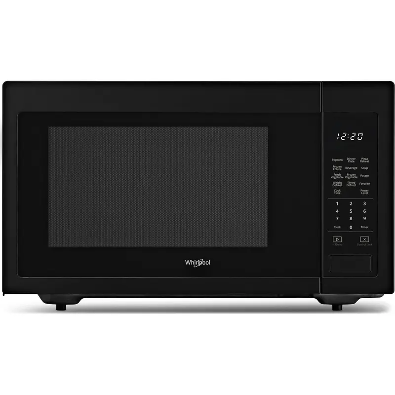Whirlpool 1.6 Cu. Ft. Countertop Microwave – 1200-Watt Power In Black (Ywmc30516Hb) 1