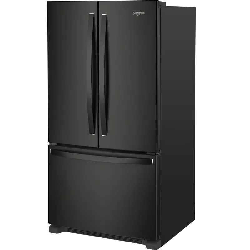 Whirlpool 25 Cu. Ft. Full-Depth French-Door Refrigerator – Black Finish, Bottom-Freezer Design (Wrff3036Rb) 2