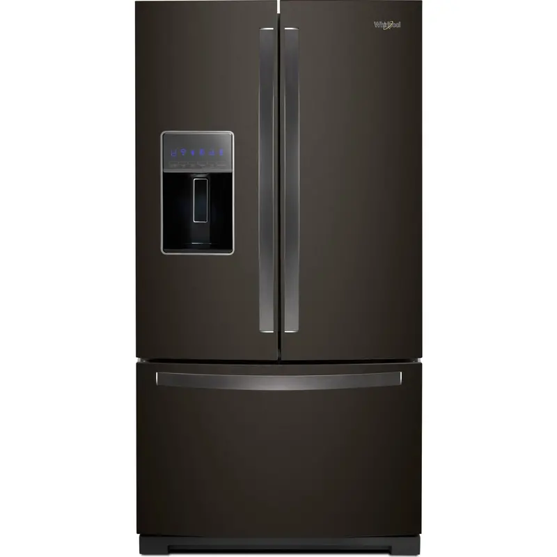 Whirlpool 27 Cu. Ft. Black Stainless French Door Refrigerator – 36-Inch Wide (Wrf767Sdhv) 1