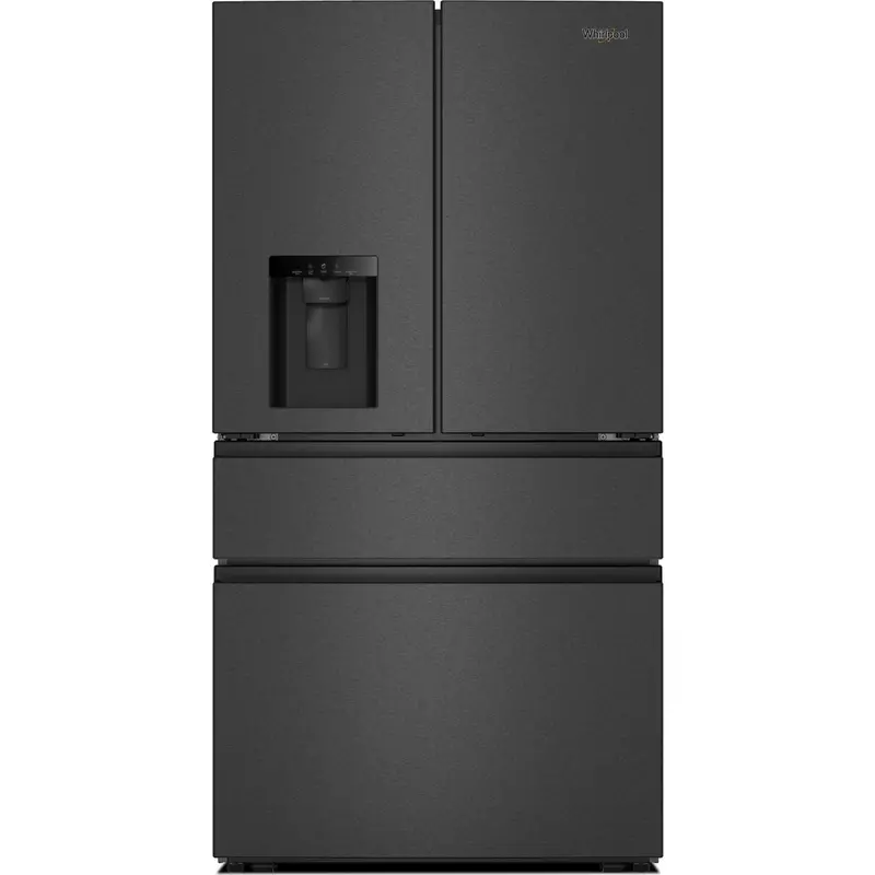 Whirlpool 29 Cu. Ft. French Door Refrigerator – Print-Resistant Black Stainless Finish (Wrmf3536Sv) 1