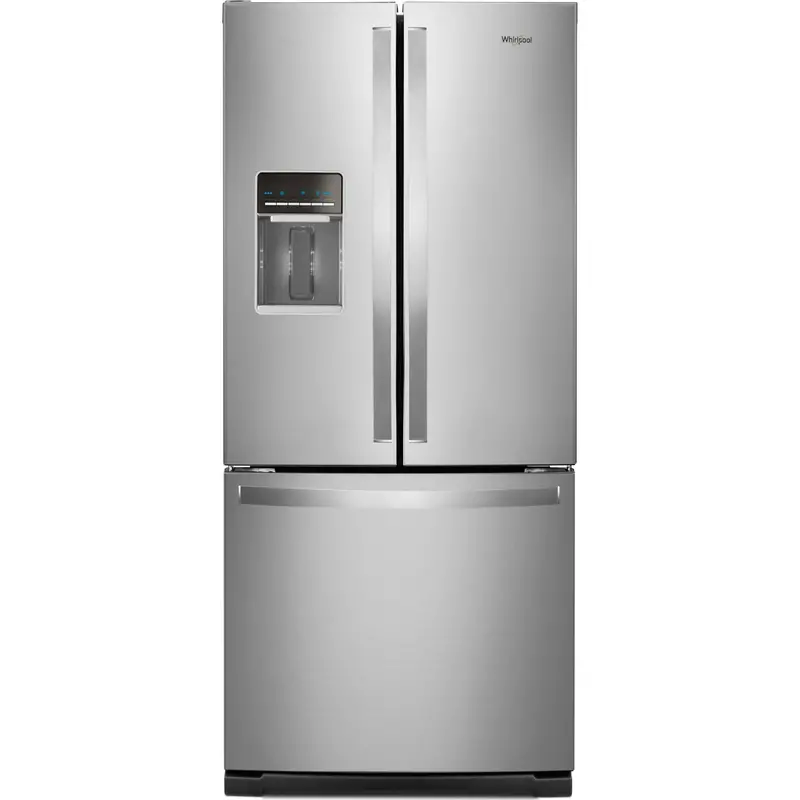 Whirlpool 30" French Door Refrigerator – 20 Cu. Ft., Counter-Depth, Enhanced Fingerprint-Resistant Stainless Steel (Wrf560Sehz) 1
