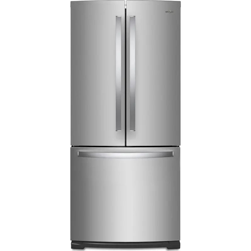 Whirlpool 30" French Door Refrigerator – 20 Cu. Ft., Counter-Depth, Fingerprint-Resistant Stainless Steel (Wrf560Sfhz) 1