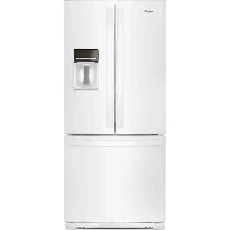 Whirlpool 30" French Door Refrigerator – 20 Cu. Ft., Counter-Depth, White (Wrf560Sehw) 1