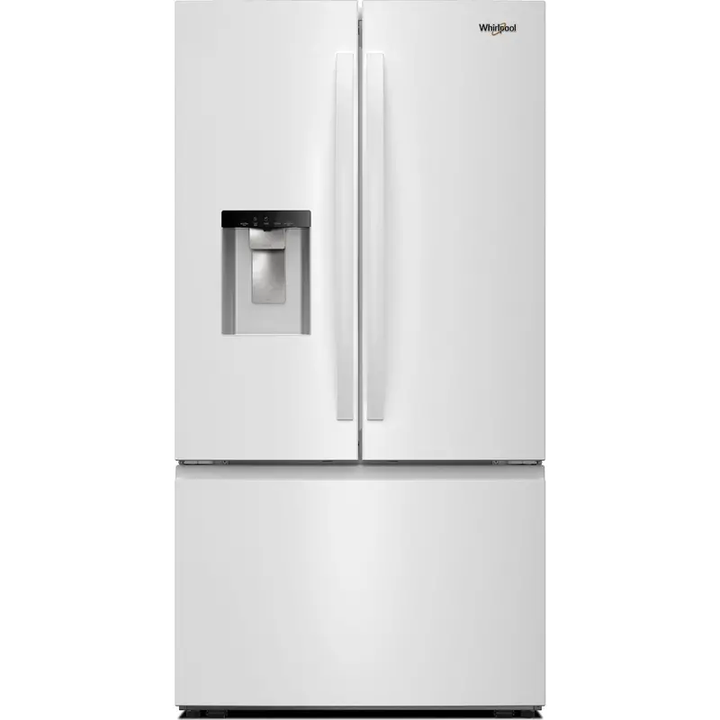 Whirlpool 36-Inch French Door Refrigerator – 30 Cu. Ft. With In-Door Ice & Water Dispenser (White, Wrff3536Sw) 1