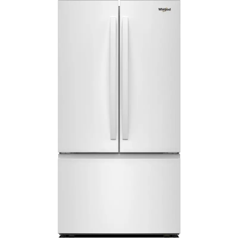 Whirlpool 36-Inch French Door Refrigerator – 31 Cu. Ft., Interior Water Dispenser, White (Wrff3336Sw) 1