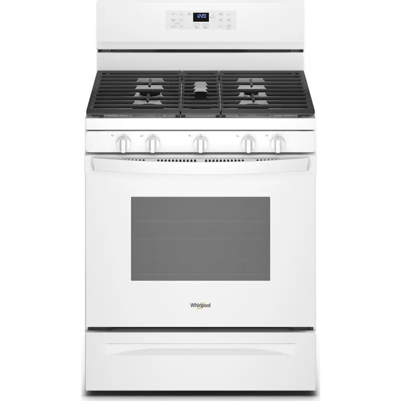 Whirlpool 5.0 Cu. Ft. Gas Convection Oven With Air Fry Capability — White (Wfg550S0Lw) 1